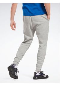 Reebok Spodnie dresowe Identity IA4345 Szary Regular Fit. Kolor: szary. Materiał: dresówka, bawełna #5