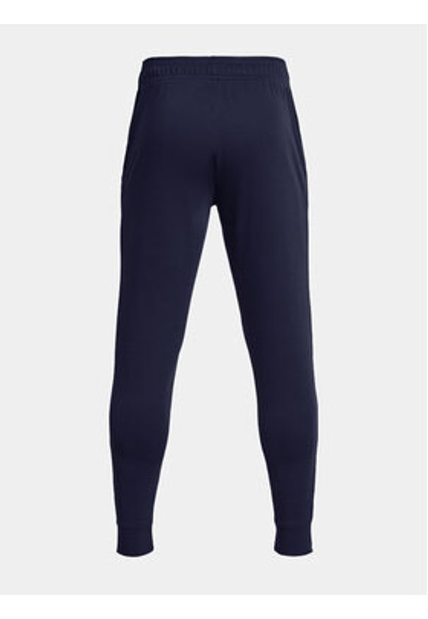Under Armour Spodnie dresowe Ua Rival Terry Jogger 1380843-410 Granatowy Fitted Fit. Kolor: niebieski. Materiał: bawełna