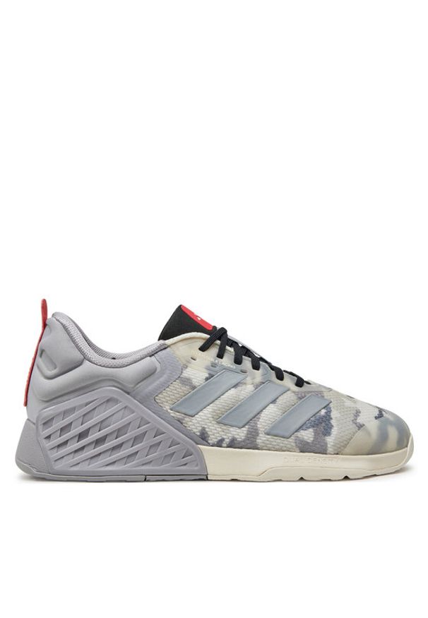 Adidas - adidas Buty na siłownię Dropset 3 GFX ID8659 Szary. Kolor: szary. Materiał: materiał, mesh. Sport: fitness