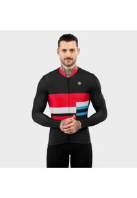 SIROKO - Mężczyzna Kolarstwo Męska koszulka rowerowa z krótkim rękawem M2 Riemst Cza. Kolor: wielokolorowy, czarny, czerwony. Długość rękawa: krótki rękaw. Długość: krótkie. Sport: kolarstwo #1
