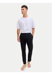 Jack & Jones Spodnie piżamowe Clyde 12291501 Czarny Regular Fit. Kolor: czarny. Materiał: bawełna #4