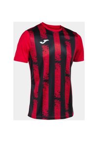 Koszulka Sportowa Joma Inter III Czerwona i Czarna - Rozmiar XL - Oddychająca. Kolor: wielokolorowy, czarny, czerwony. Materiał: poliester. Sport: piłka nożna