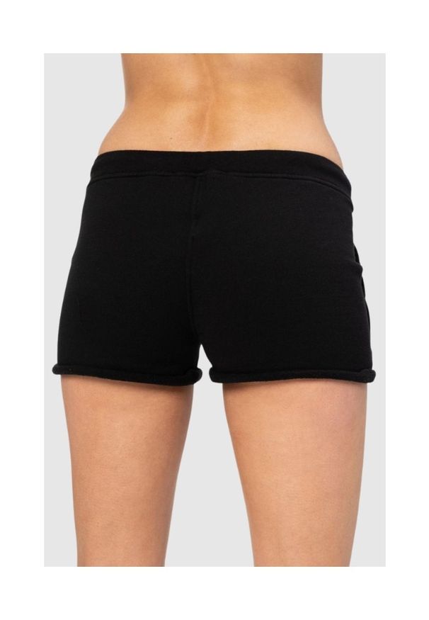 DSQUARED2 Czarne szorty damskie Icon, Rozmiar M. Kolor: czarny. Materiał: bawełna