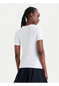 Versace Jeans Couture T-Shirt 80HAHT00 CJ03T Biały Slim Fit. Kolor: biały. Materiał: bawełna #2