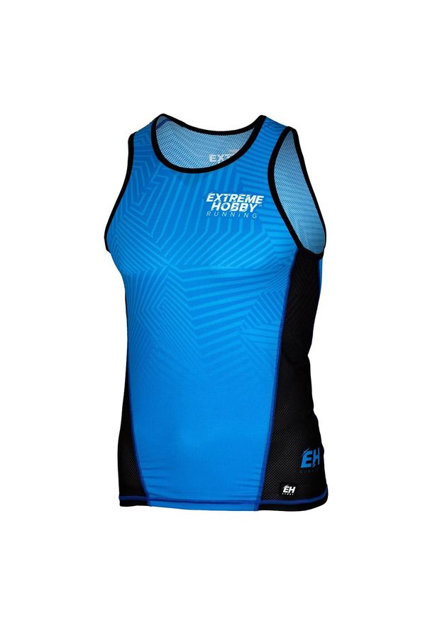 Koszulka do biegania męska bez rękawów EXTREME HOBBY CALEIDOSCOPE. Kolor: niebieski. Materiał: poliester, elastan. Długość rękawa: bez rękawów. Długość: krótkie. Sport: kolarstwo, bieganie