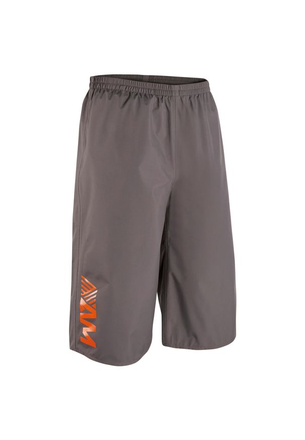 ROCKRIDER - Szorty rowerowe MTB Rockrider All Mountain. Kolor: szary, wielokolorowy, czarny. Materiał: poliester, materiał. Sport: kolarstwo