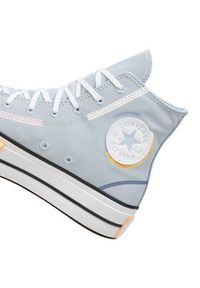 Converse Trampki Chuck Taylor All Star Lift Platform Color Pop Hi A07596C Niebieski. Kolor: niebieski. Materiał: materiał. Obcas: na platformie