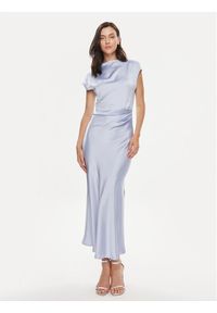 Imperial Sukienka koktajlowa AEAOHBA Fioletowy Regular Fit. Kolor: fioletowy. Materiał: syntetyk. Styl: wizytowy