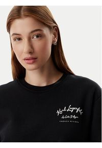 Karl Lagerfeld - KARL LAGERFELD Bluza B2W20048 Czarny Relaxed Fit. Typ kołnierza: dekolt w karo. Kolor: czarny. Materiał: bawełna #2