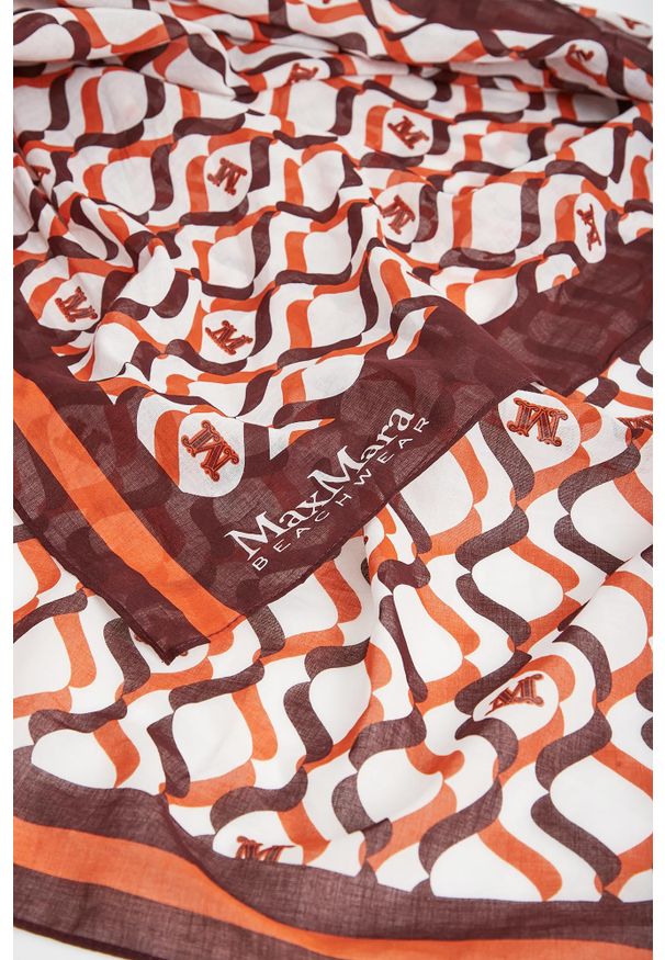 Max Mara Beachwear - Pareo z nadrukiem logo Elfi MAX MARA BEACHWEAR. Wzór: nadruk