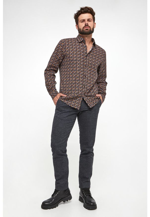 JOOP! Jeans - Koszula męska ze wzorem Hanson2-W JOOP! JEANS