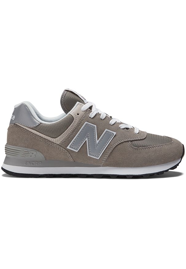 Buty New Balance ML574EVG – szare. Okazja: na co dzień. Kolor: szary. Materiał: materiał, guma, zamsz. Szerokość cholewki: normalna. Model: New Balance 574