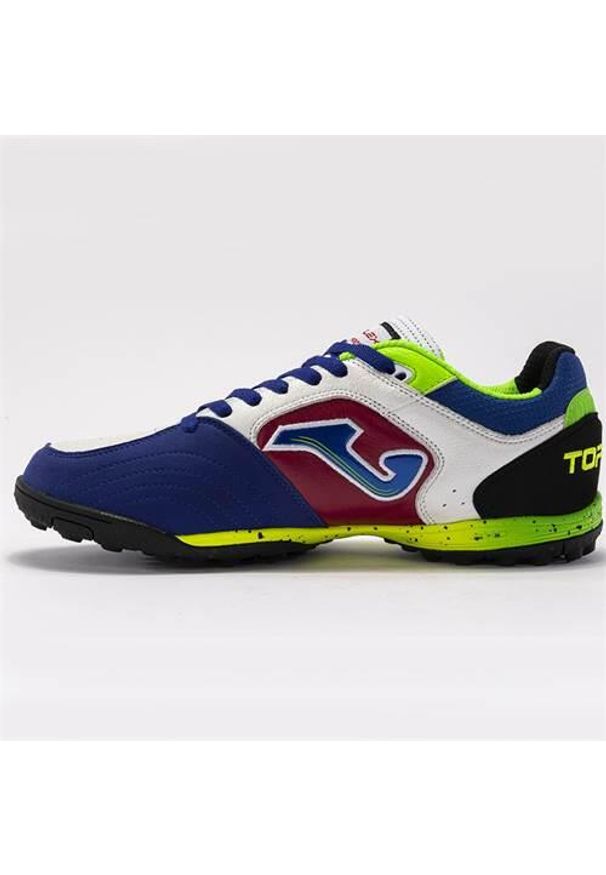 Buty piłkarskie męskie Joma Top Flex 2416 Tf. Kolor: biały, wielokolorowy. Materiał: materiał, syntetyk. Szerokość cholewki: normalna. Sport: piłka nożna
