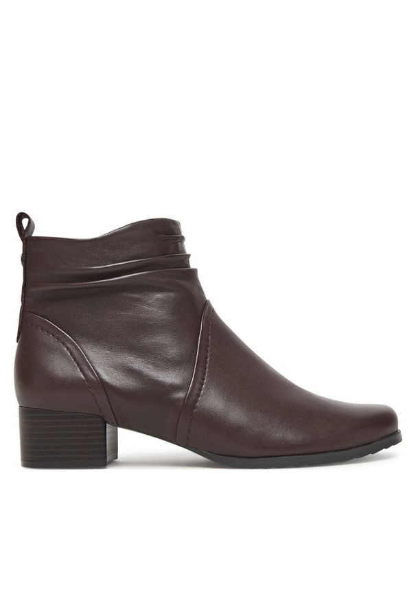 Botki Caprice. Kolor: brązowy