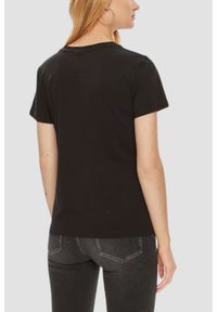 Guess - GUESS Czarny damski t-shirt na krótki rękaw Colette, Rozmiar XL. Okazja: na co dzień. Kolor: czarny. Długość rękawa: krótki rękaw. Długość: krótkie. Styl: elegancki, casual #3