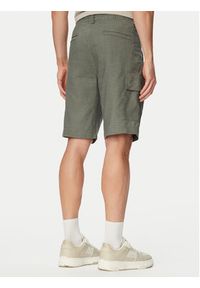 BOSS Szorty materiałowe Sisla 50559366 Szary Relaxed Fit. Kolor: szary. Materiał: len #4