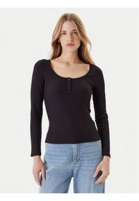 Guess Bluzka O5YI00 KCQ72 Czarny Regular Fit. Kolor: czarny