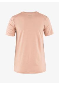 Fjällräven - Koszulka merino damska Fjallraven Abisko Wool Fox. Kolor: różowy