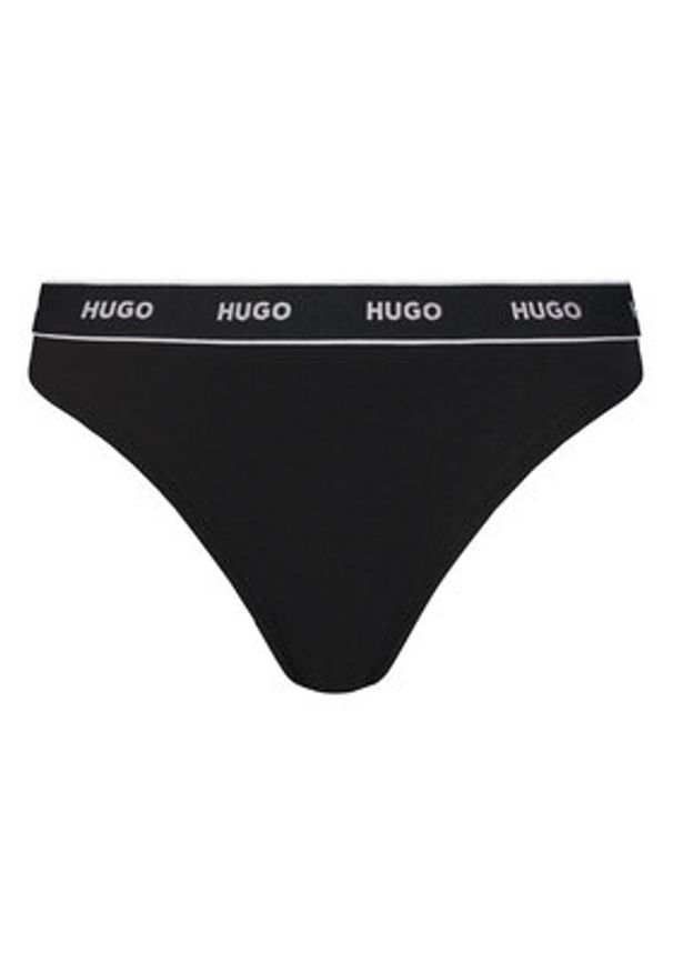 Hugo - HUGO Komplet 3 par stringów 50495870 Kolorowy. Materiał: bawełna. Wzór: kolorowy