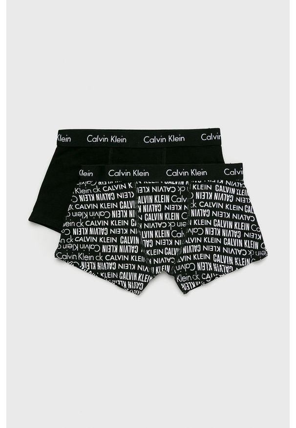 Calvin Klein Underwear - Bokserki dziecięce 104-176 cm (2-pack). Kolor: czarny. Materiał: bawełna, dzianina, elastan. Wzór: gładki