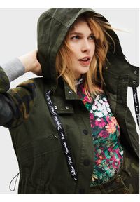 Desigual Parka Jorja 22WWEWAG Zielony Oversize. Kolor: zielony. Materiał: bawełna #2