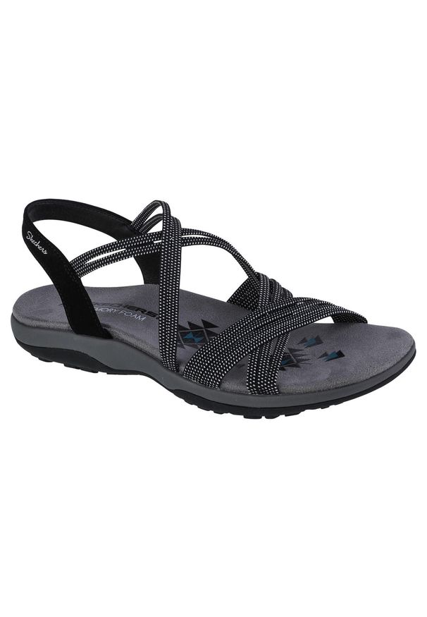 skechers - Sandały damskie, Reggae Slim - Turn It Up. Kolor: czarny