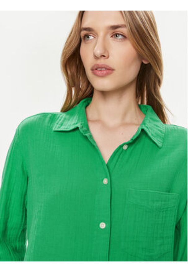 GAP - Gap Koszula 885282-02 Zielony Relaxed Fit. Kolor: zielony. Materiał: bawełna