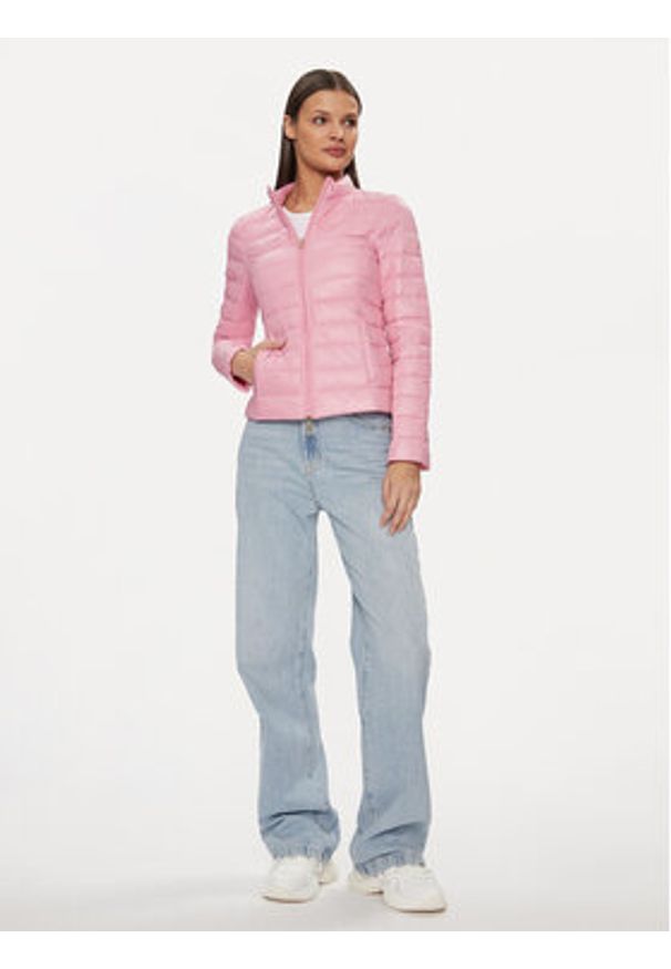 Patrizia Pepe Kurtka puchowa CO0178/A503-M482 Różowy Regular Fit. Kolor: różowy. Materiał: syntetyk
