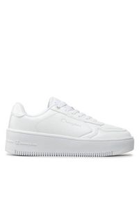 Buty do chodzenia damskie Champion Rebound Platform. Okazja: na co dzień. Zapięcie: sznurówki. Kolor: biały. Materiał: syntetyk, materiał. Szerokość cholewki: normalna. Obcas: na platformie. Sport: turystyka piesza