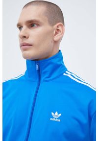 adidas Originals bluza męska kolor niebieski z aplikacją. Kolor: niebieski. Materiał: materiał. Wzór: aplikacja #4