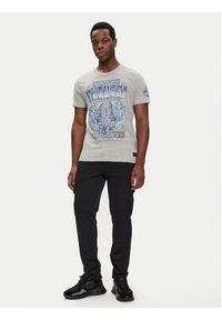 Brave Soul T-Shirt MTS-149SKEN Szary Regular Fit. Kolor: szary. Materiał: bawełna