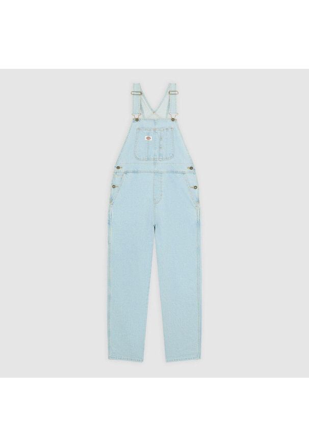 Ogrodniczki Dickies Denim Classic vintage niebieskie. Kolor: niebieski. Materiał: denim. Sport: skateboard