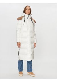 Deha Płaszcz zimowy D93583 Écru Regular Fit. Materiał: syntetyk. Sezon: zima