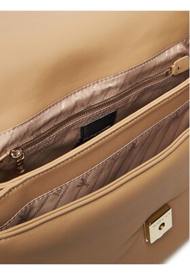 Patrizia Pepe Torebka 8B0221/L113-B775 Beżowy. Kolor: beżowy. Materiał: skórzane