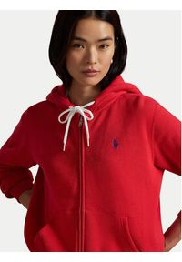 Polo Ralph Lauren Bluza 211971699005 Czerwony Relaxed Fit. Typ kołnierza: polo. Kolor: czerwony. Materiał: bawełna #3