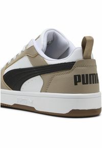 Puma - Sneakersy Rebound V6 Low PUMA White Black Ice Coffee Beige. Kolor: czarny, biały, wielokolorowy, beżowy. Sport: koszykówka