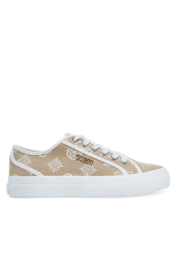 Guess Sneakersy FLJJX7 FAL12 Biały. Kolor: biały. Materiał: skóra