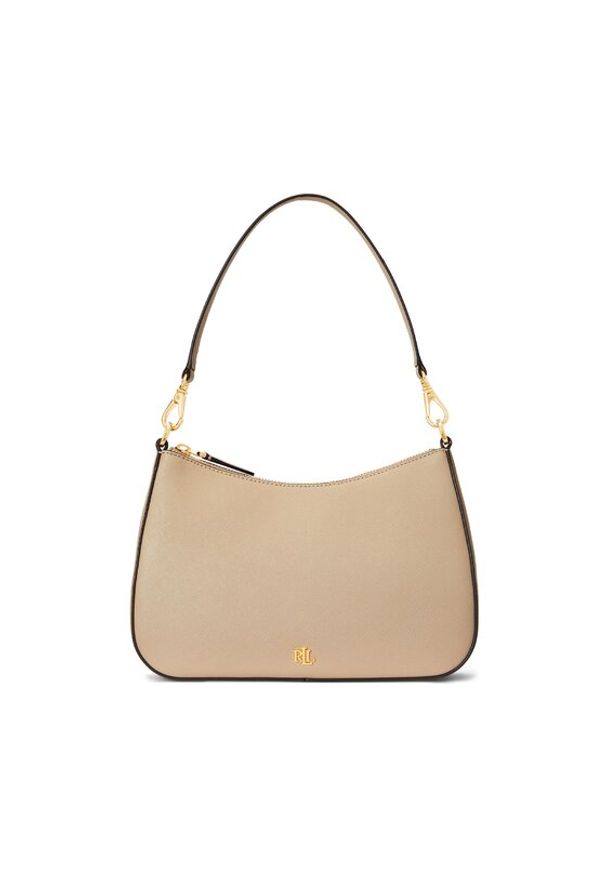 Lauren Ralph Lauren - LAUREN RALPH LAUREN Torebka 431883768029 Beżowy. Kolor: beżowy. Materiał: skórzane