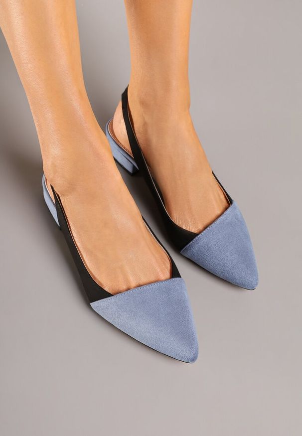 Born2be - Czarne Sandały ze Skórzaną Wkładką Bez Pięty Galicea. Okazja: na co dzień, na spacer. Zapięcie: sprzączka. Kolor: czarny. Materiał: skóra. Styl: casual, elegancki