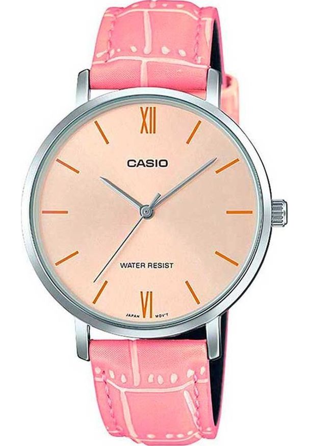 Zegarek Casio Zegarek marki Casio model LTP-VT01L kolor Różowy. Akcesoria damski. Sezon: Cały rok NoSize. Kolor: różowy