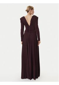 Elisabetta Franchi Sukienka wieczorowa AB-R40-57E2-V850 Bordowy Regular Fit. Kolor: czerwony. Materiał: wiskoza. Styl: wizytowy #3