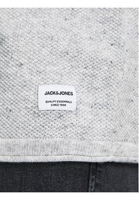 Jack & Jones - Jack&Jones Sweter Hill 12157321 Szary Regular Fit. Kolor: szary. Materiał: bawełna #8