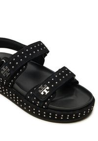 Tory Burch Sandały Kira Sport Sandal 159921 Czarny. Kolor: czarny. Materiał: skóra, zamsz. Styl: sportowy #4