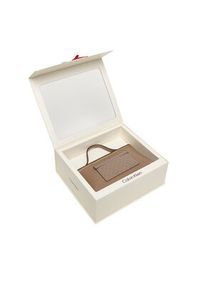 Calvin Klein Kosmetyczka Emblem Aop Beauty Case Giftset LV04F1102G Brązowy. Kolor: brązowy. Materiał: skóra #8