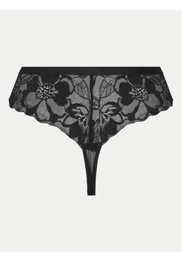 Hunkemöller Stringi Sophia 300460 Czarny. Kolor: czarny. Materiał: syntetyk