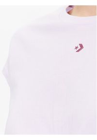 Converse T-Shirt Star Chevron Twist 10024546-A03 Fioletowy Cropped Fit. Kolor: fioletowy. Materiał: bawełna #3