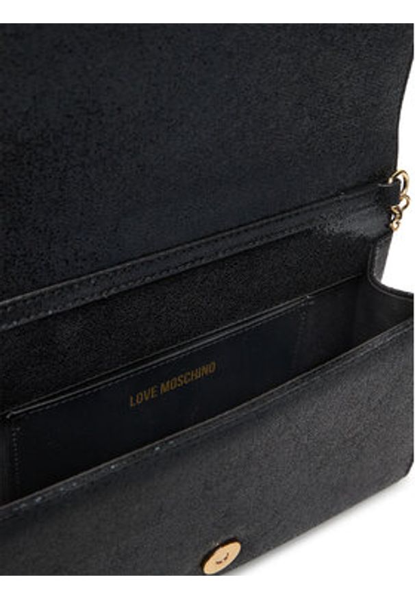 Love Moschino - LOVE MOSCHINO Torebka JC4104PP1OLK0000 Czarny. Kolor: czarny. Materiał: skórzane