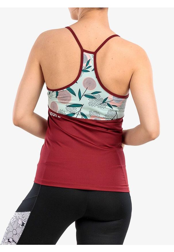 OCUN - Top wspinaczkowy damski Ocun Arista. Kolor: czerwony. Sport: wspinaczka