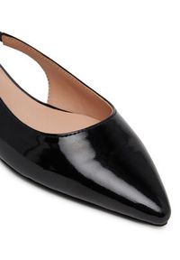 Love Moschino - LOVE MOSCHINO Baleriny JA11041G0MIH0000 Czarny. Kolor: czarny. Materiał: skóra #4