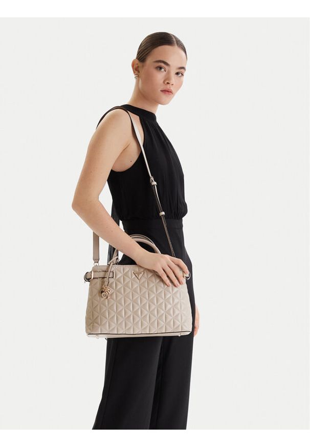 Guess Torebka Paisleigh HWQG98 83060 Beżowy. Kolor: beżowy. Materiał: skórzane